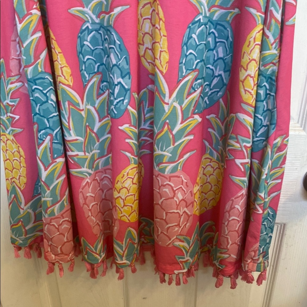 Simply Southern Pink and Blue Sleeveless Sundress - Picture 2 of 8